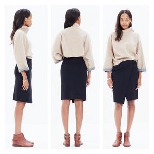 madewell • overlap city mini skirt Medium